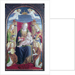 Madonna and Child with Angel Musicians, c.1490-1500 by School Lombard