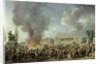 The Celebration of Unity, Destroying the Emblems of Monarchy, Place de la Concorde, 10th August 1793 by Pierre Antoine Demachy