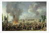 The Celebration of Unity, Destroying the Emblems of Monarchy, Place de la Concorde, 10th August 1793 by Pierre Antoine Demachy