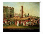 The Execution of Marie-Antoinette 16th Oct 1793 by Danish School