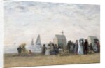 The Beach at Trouville, 1867 by Eugene Louis Boudin