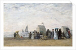 The Beach at Trouville, 1867 by Eugene Louis Boudin