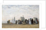 The Beach at Trouville, 1867 by Eugene Louis Boudin