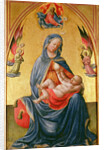 Virgin and Child with God the Father, Holy Spirit and angels by Tommaso Masolino da Panicale