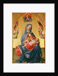 Virgin and Child with God the Father, Holy Spirit and angels by Tommaso Masolino da Panicale