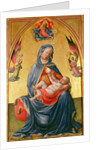Virgin and Child with God the Father, Holy Spirit and angels by Tommaso Masolino da Panicale