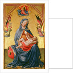 Virgin and Child with God the Father, Holy Spirit and angels by Tommaso Masolino da Panicale