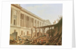 Demolition of the Hotel de Bourbon and clearing the Louvre Colonnade, c.1764 by Pierre Antoine Demachy
