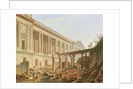 Demolition of the Hotel de Bourbon and clearing the Louvre Colonnade, c.1764 by Pierre Antoine Demachy