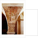 Mass of St. Gregory, mural from the crypt by School Flemish