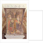 St. Bavo and St. Amalberga of Maubeuge, mural from the crypt, c.1480-1540 by School Flemish