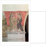 St. Simon and St. Claire, mural from the crypt, c.1480-1540 by School Flemish