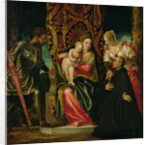 Virgin and Child between St. Justine and St. George, with a Benedictine monk by Veronese