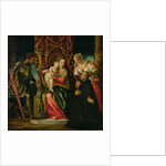 Virgin and Child between St. Justine and St. George, with a Benedictine monk by Veronese
