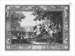 Tenture 'Histoire du Roi', Defeat of Count de Marsin, engraved by Sebastien Le Clerc 1680 by Charles (after) Le Brun