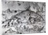 Big fishes eat small ones, 1556 by Pieter the Elder Bruegel