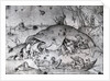 Big fishes eat small ones, 1556 by Pieter the Elder Bruegel