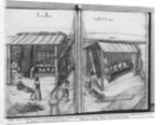 Silver mine of La Croix-aux-Mines, Lorraine, fol.16v and fol.17r, crushing and washing the ore, c.1530 by Heinrich Gross or Groff