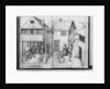 Silver mine of La Croix-aux-Mines, Lorraine, fol.23v and fol.24r, weighing and stamping the silver ingots, a messenger carrying the ingots, c.1530 by Heinrich Gross or Groff