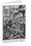 Siege of Paris, apparition of St. Louis to Henri IV engraved by Joseph de Longueil illustration from 'La Henriade' by Voltaire by Charles Joseph Dominique (after) Eisen