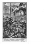 Siege of Paris, apparition of St. Louis to Henri IV engraved by Joseph de Longueil illustration from 'La Henriade' by Voltaire by Charles Joseph Dominique (after) Eisen