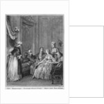 The good omen, engraved by Philippe Triere 1776 by Jean Michel the Younger (after) Moreau