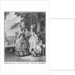 The rendezvous for Marly, engraved by Carl Guttenberg c.1777 by Jean Michel the Younger (after) Moreau