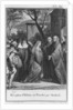 Abelard welcoming Heloise at Paraclete by Jean Michel the Younger Moreau (after)