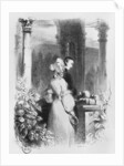 Visiting the tomb of Heloise and Abelard by Jean Francois Gigoux
