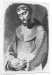 Abelard as monk at Saint-Gildas-de-Rhuys by Jean Francois (after) Gigoux