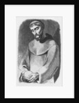Abelard as monk at Saint-Gildas-de-Rhuys by Jean Francois (after) Gigoux