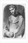 Abelard as monk at Saint-Gildas-de-Rhuys by Jean Francois (after) Gigoux
