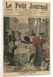 Street scenes of Paris, breakfast in open air by French School