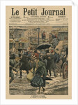 Winter in Paris, walking in the mud by French School