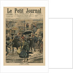 Winter in Paris, walking in the mud by French School