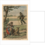 Vagabond is a nuisance for countryside by French School