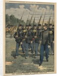 Elite troops of French army, the colonial infantry by French School