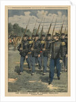 Elite troops of French army, the colonial infantry by French School