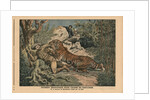 Marquis of Barthelemy wounded by a tiger by French School