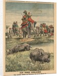 A rhinoceros hunt in honour of King George V by French School