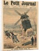 Pulling down one of the last windmills on the Butte Montmartre by French School