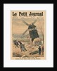 Pulling down one of the last windmills on the Butte Montmartre by French School
