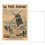 Pulling down one of the last windmills on the Butte Montmartre by French School