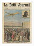 The aviator Alfred Leblanc arriving in Issy-les-Moulineaux by French School