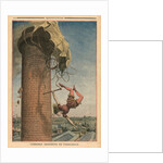 Dreadful parachute drop, Viola Spencer by French School