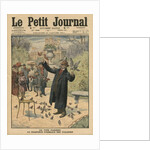 A Parisian type, the bird charmer of the Tuileries by French School