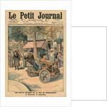 Modernisation of the street jobs, the knife grinder in his car by French School