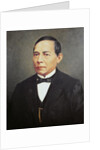 Portrait of Benito Juarez, 19th century by Mexican School