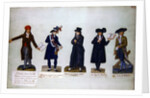 Deputy Armonville, Robespierre and officials form the period of the French Revolution by P. A. & Lesueur J.B. (1750-1850) Lesueur