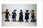 Deputy Armonville, Robespierre and officials form the period of the French Revolution by P. A. & Lesueur J.B. (1750-1850) Lesueur